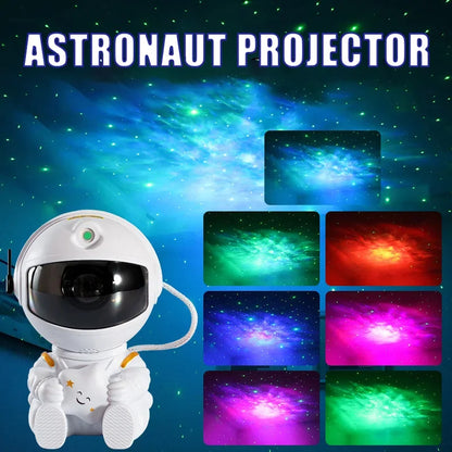 Astronaut LED Star Galaxies Projector Night Light Starry Sky Porjectors Lamp Bluetooth Speaker For Bedroom Room Decor Kids Gift