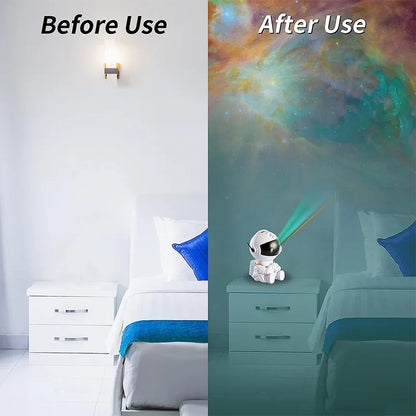 Astronaut LED Star Galaxies Projector Night Light Starry Sky Porjectors Lamp Bluetooth Speaker For Bedroom Room Decor Kids Gift