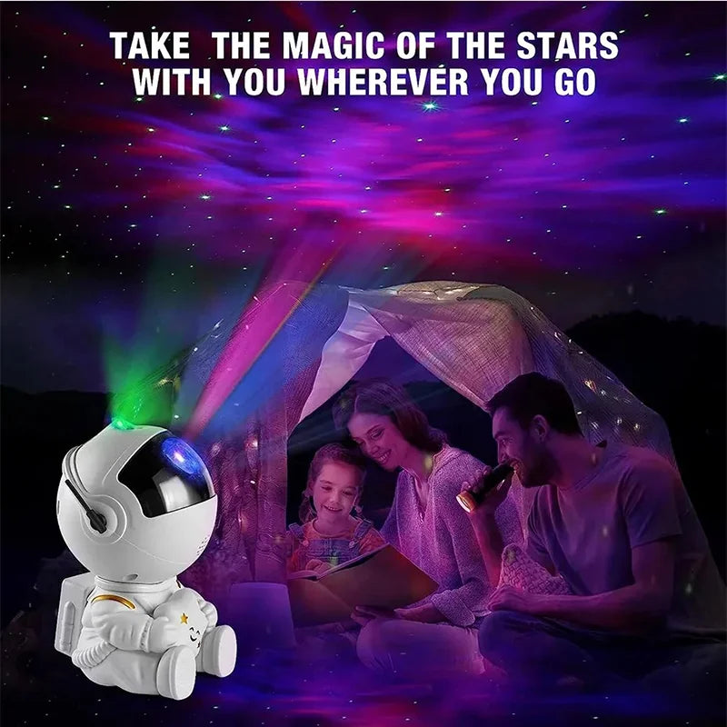 Astronaut LED Star Galaxies Projector Night Light Starry Sky Porjectors Lamp Bluetooth Speaker For Bedroom Room Decor Kids Gift