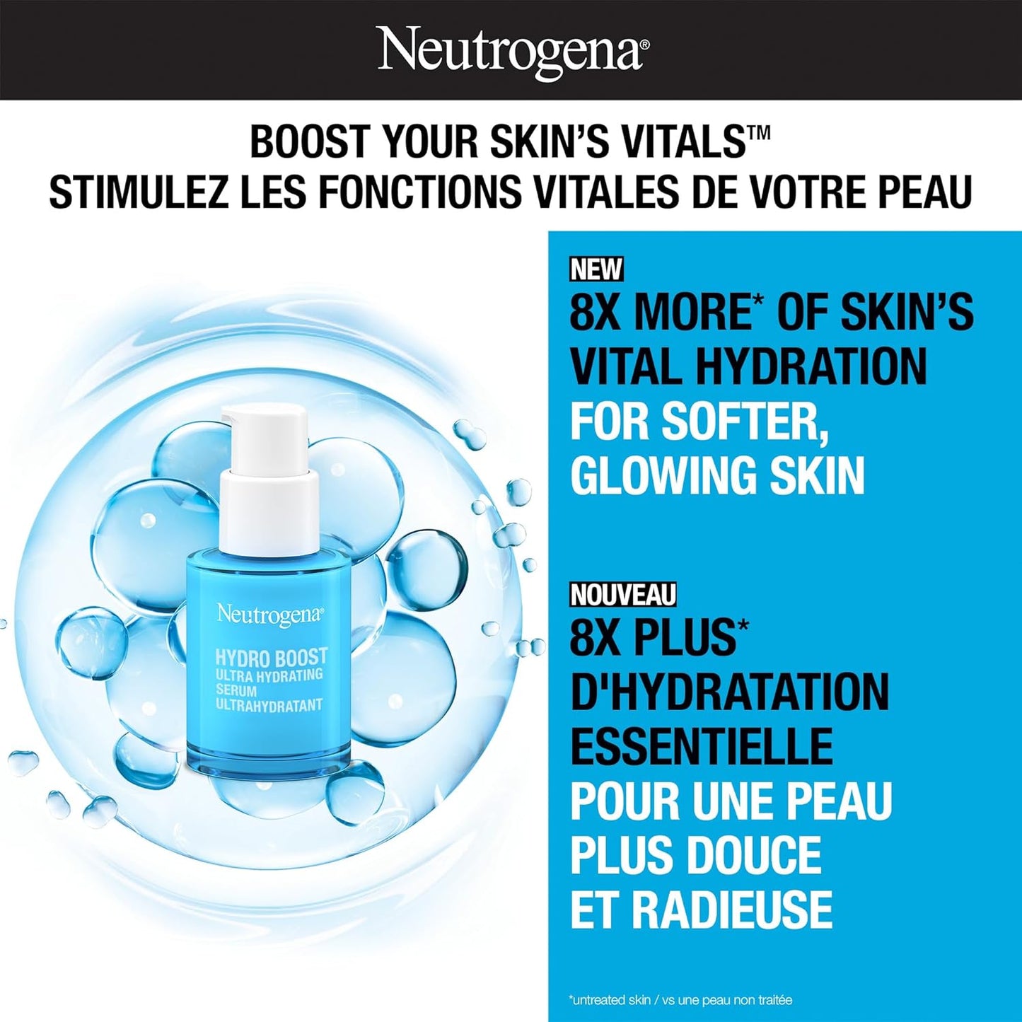 Hydro Boost Ultra Hydrating Serum, Hyaluronic Acid, Amino Acids, Electrolytes, Acne, Dry & Sensitive Skin, 29Ml